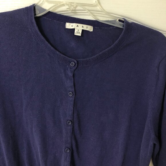 CAbi Half Sleeve Blue Cardi Size L, vintage from Spring 11 - Picture 2 of 4